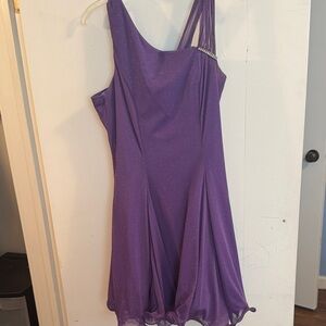 Elegant Purple Women's Dress